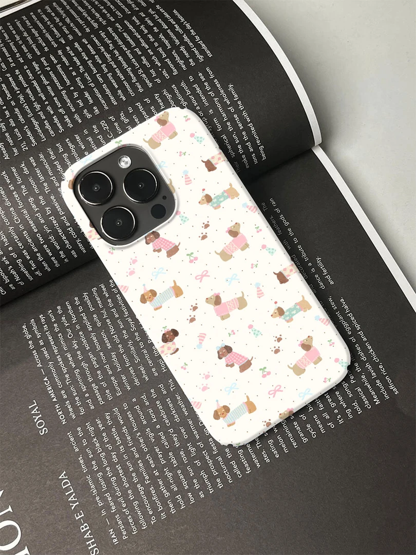 蝴蝶结腊肠狗手机壳适用于苹果16promax17华为荣耀vivo小米等