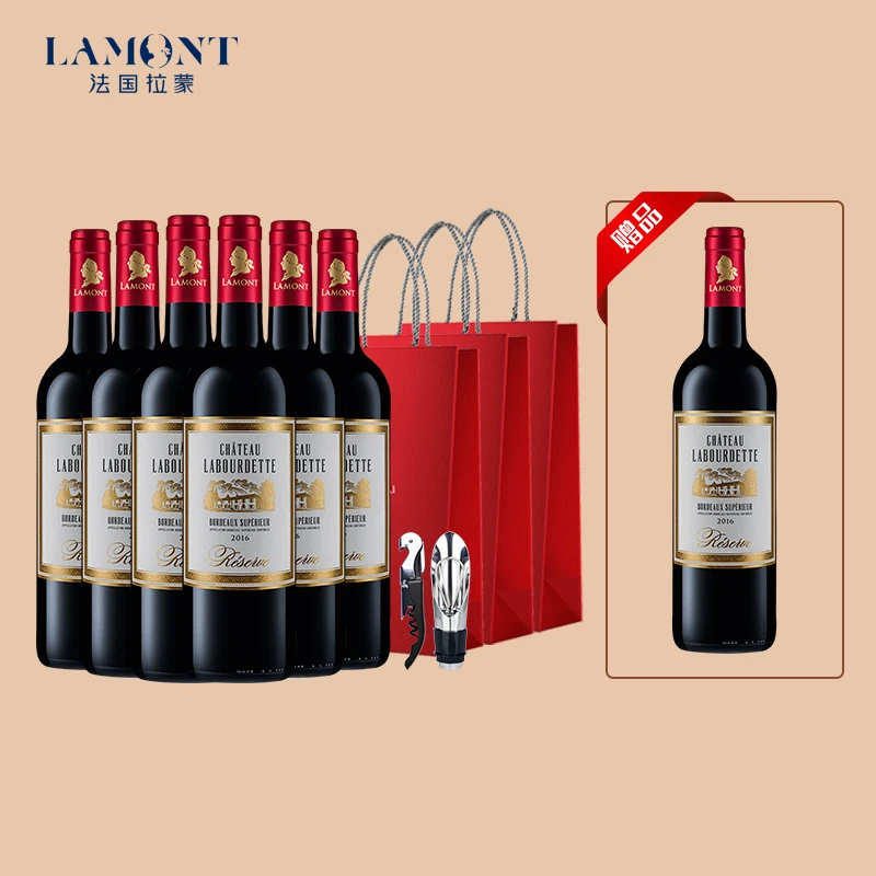 拉蒙 拉赫庄园（珍藏）干红葡萄酒法国原瓶进口超级波尔多AOC级红酒