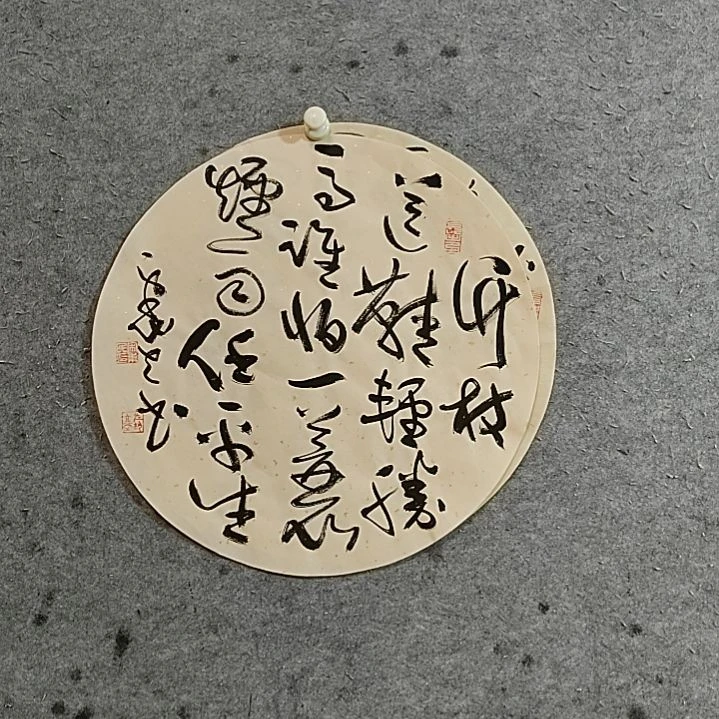 书法宋秉民。41X41。一蓑烟雨任平生