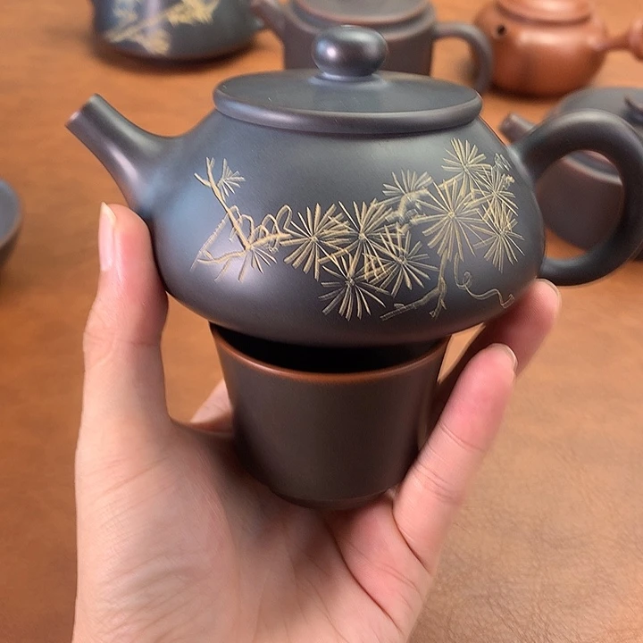 坭兴陶茶壶茶壶一壶一杯
