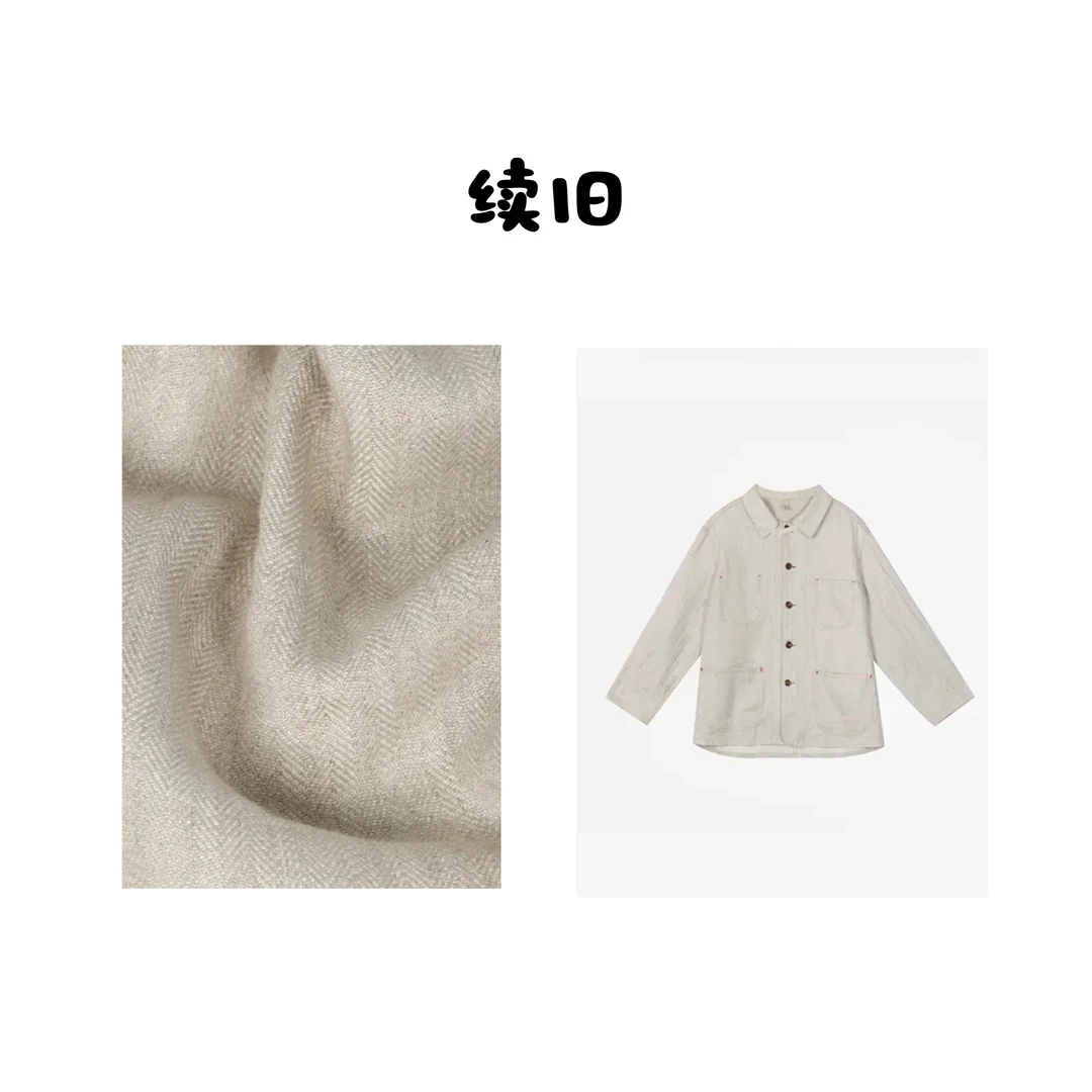 意大利进口亚麻衬衫翻领外套绣线女长袖春夏休闲夹克外套2540
