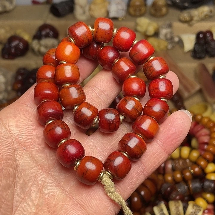 牛骨手串/手链1.4沉血微瑕手持牛骨介意勿拍