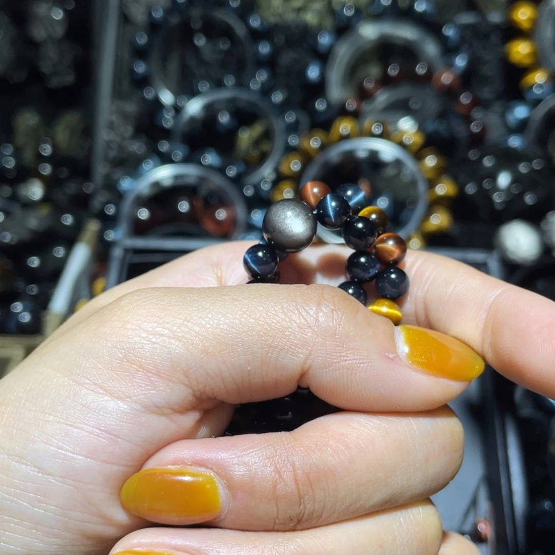 倾***月木变石未镶嵌手链