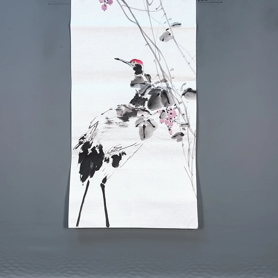 国画876 花鸟和蝴蝶在这里相遇