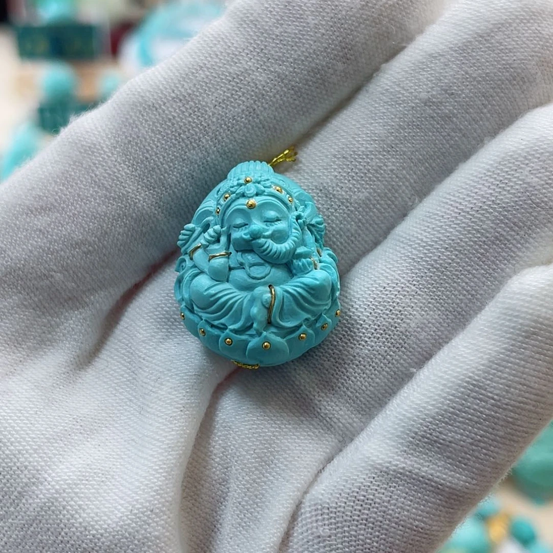 绿松石珠宝奇石未镶嵌吉*宇