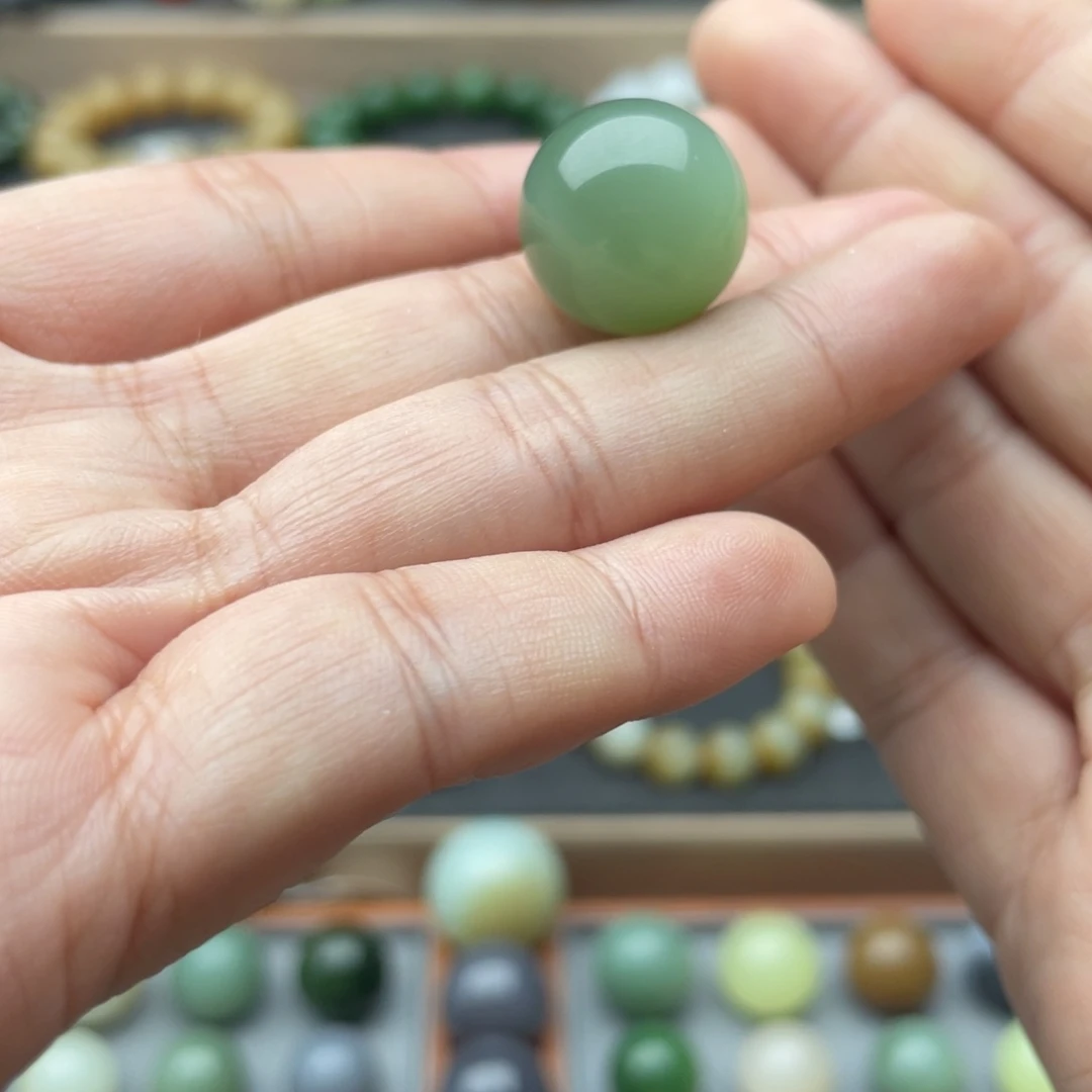 和田玉未镶嵌手链16碧玉粉青