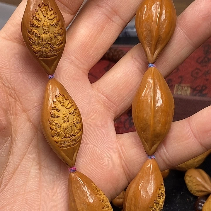 橄榄核吊坠橄榄核雕猴头手串手链