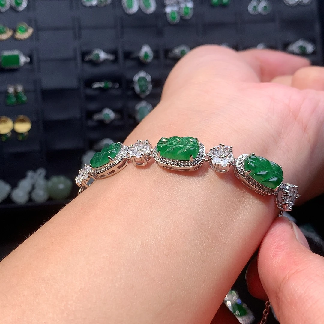 翡翠未镶嵌手链手链