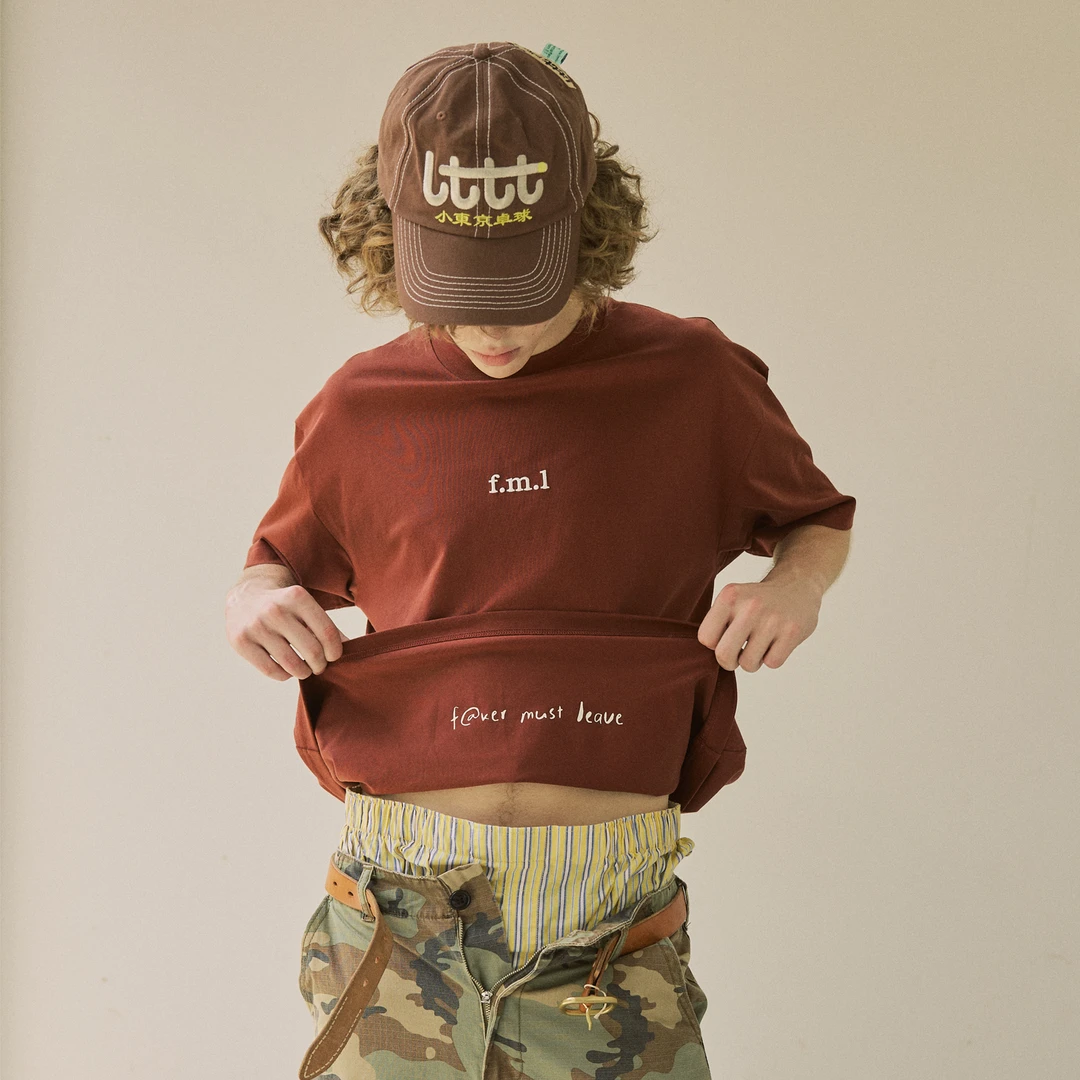 NORYBRAND 24SS趣味标语印花双面穿凉感抑菌短袖 简约多色圆领T恤