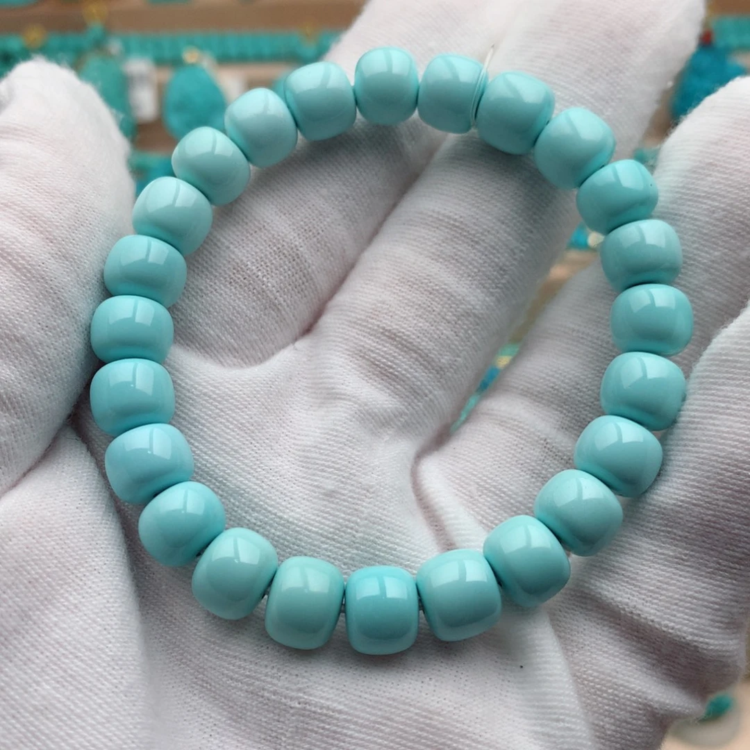 绿松石未镶嵌珠宝奇石8.5mm