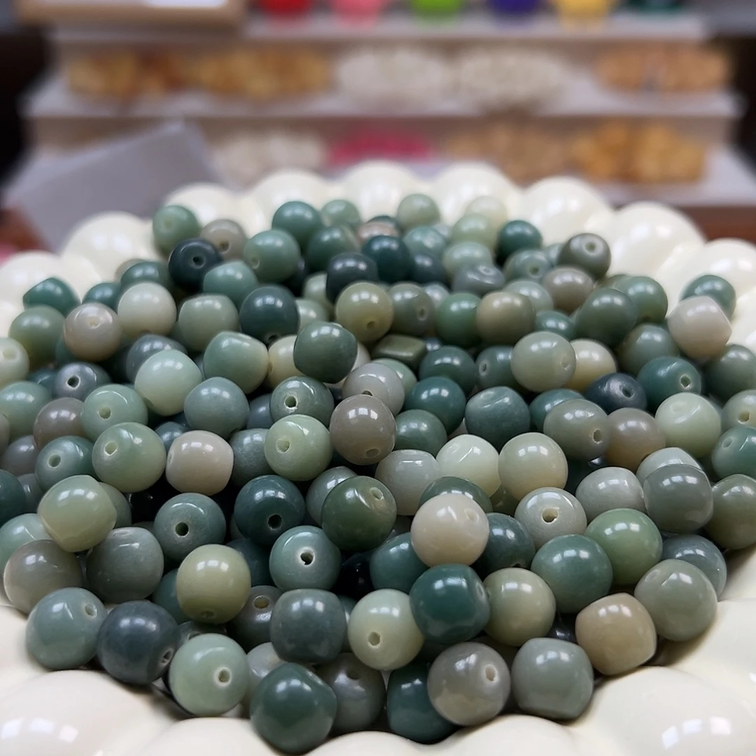 手串菩提根/象牙果微瑕卡9牛油果酒桶200颗
