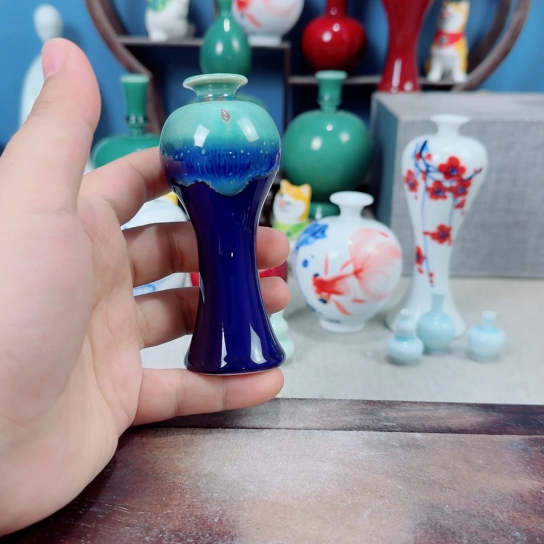 陶瓷手工小花器摆件