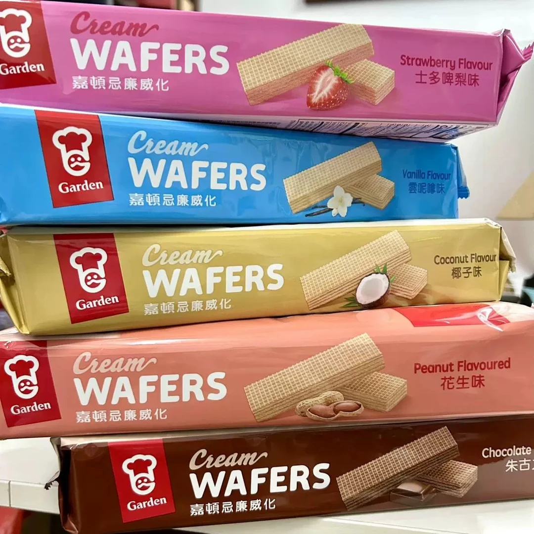 港版 嘉顿Garden 草莓朱古力抹茶椰子味威化饼干200g
