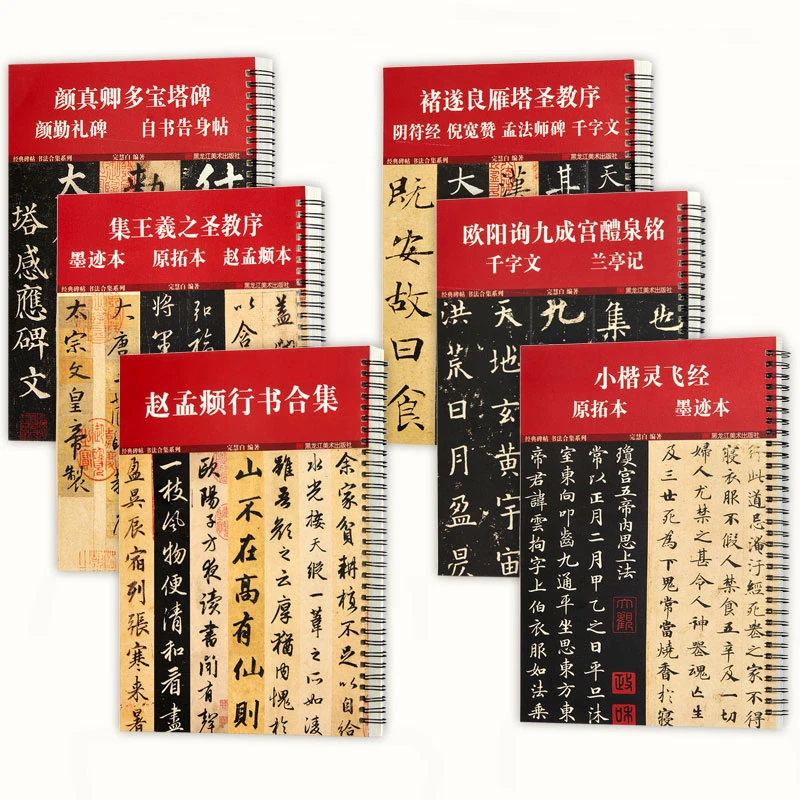 赵孟頫行书合集王羲之欧阳询颜真卿褚遂良小楷灵飞经毛笔书法字帖