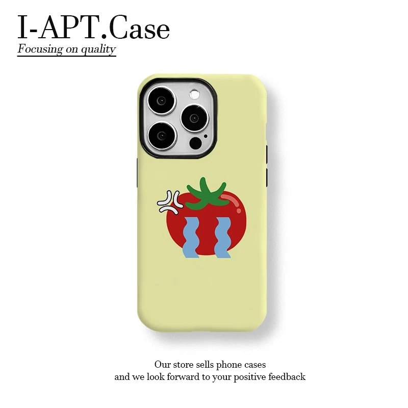 流泪番茄菲林二合一适用于iPhone苹果华为手机壳oppo小米防摔新款