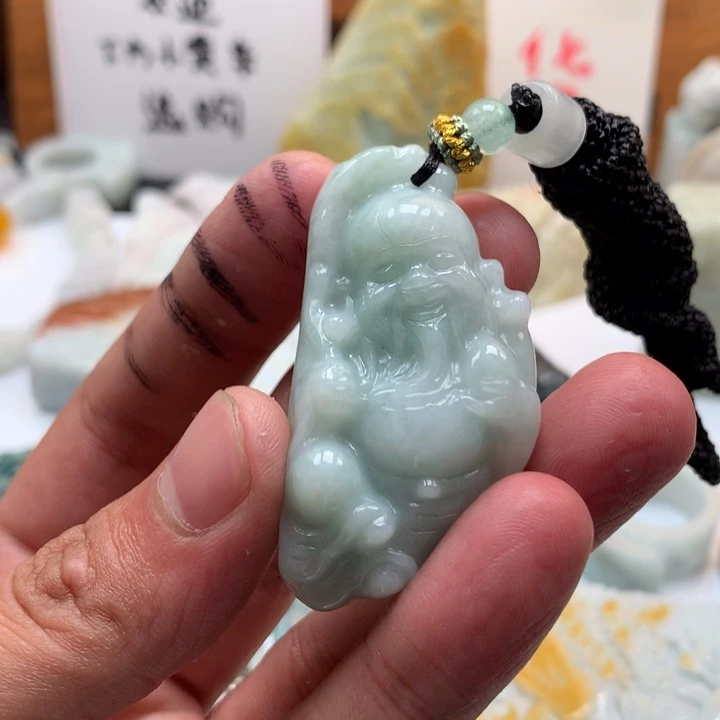 翡翠未镶嵌颈饰保真天然a货翡翠