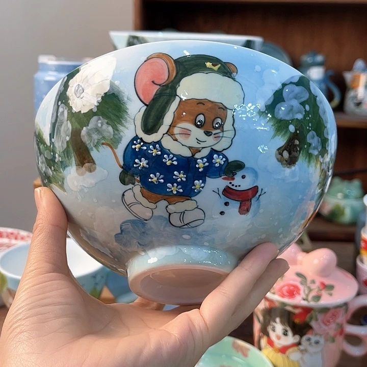 陶景德镇釉下手绘陶瓷