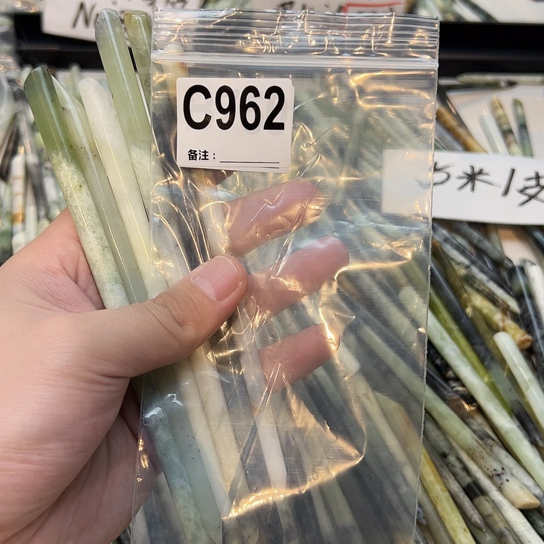 大***蟹未镶嵌蛇纹石玉发饰