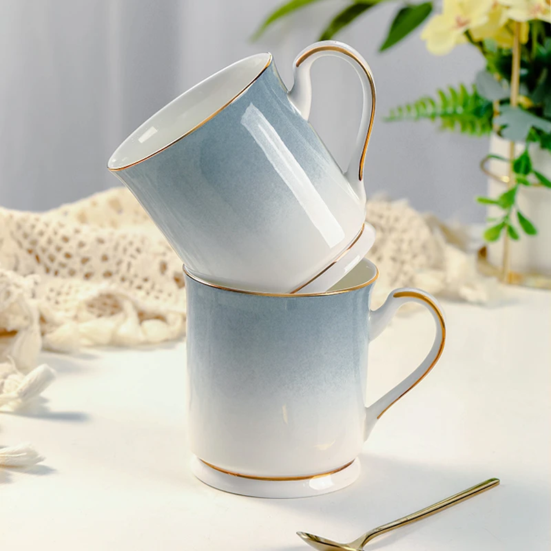 洛威景德镇陶瓷马克杯合集办公室高颜值早餐喝水杯子大容量实用