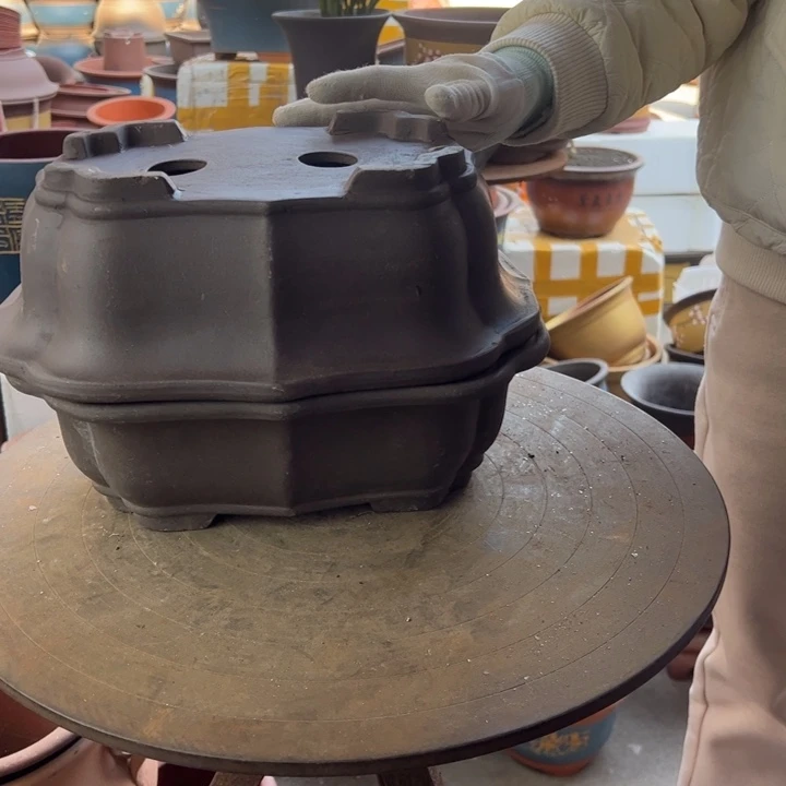 紫砂28+28莲花 口径28×24×10