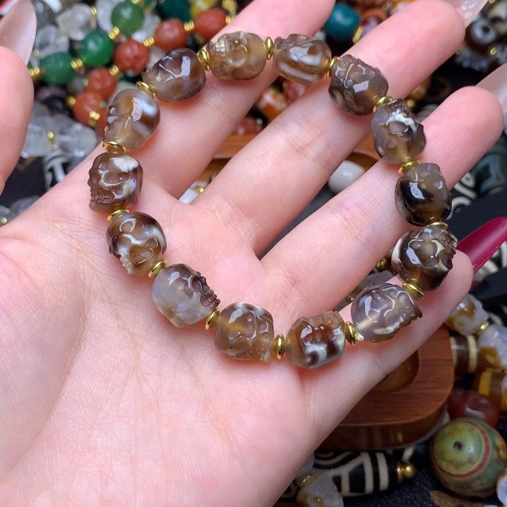 玛瑙/玉髓未镶嵌发一条