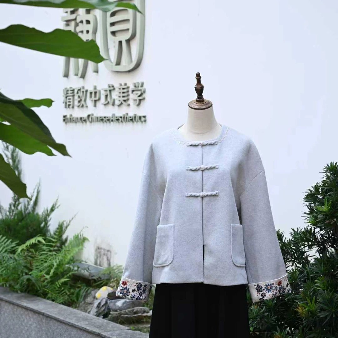 【太阳花外套】 手工刺绣苏绣外套