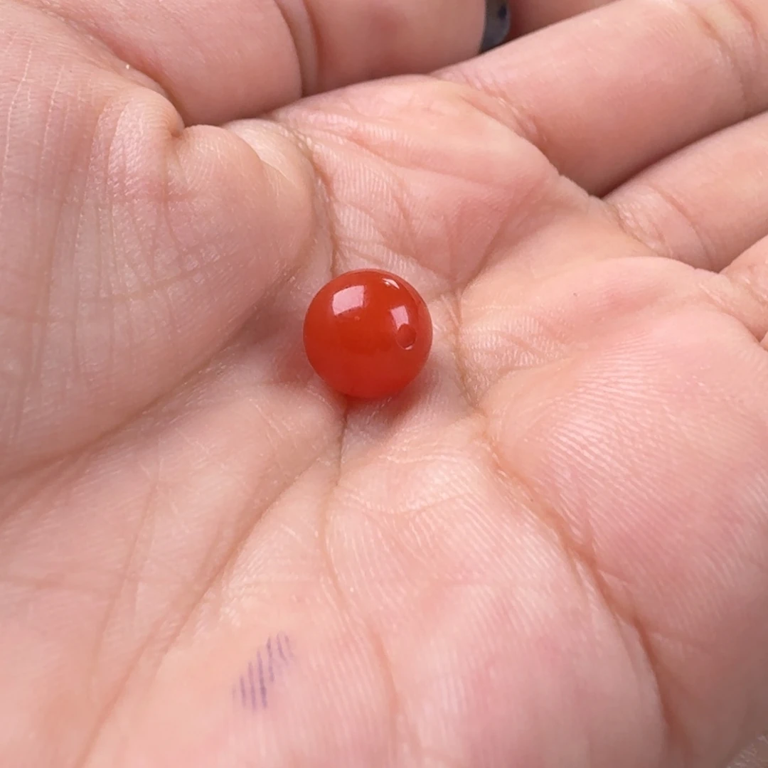 芯***芯南红玛瑙未镶嵌圆珠8.9