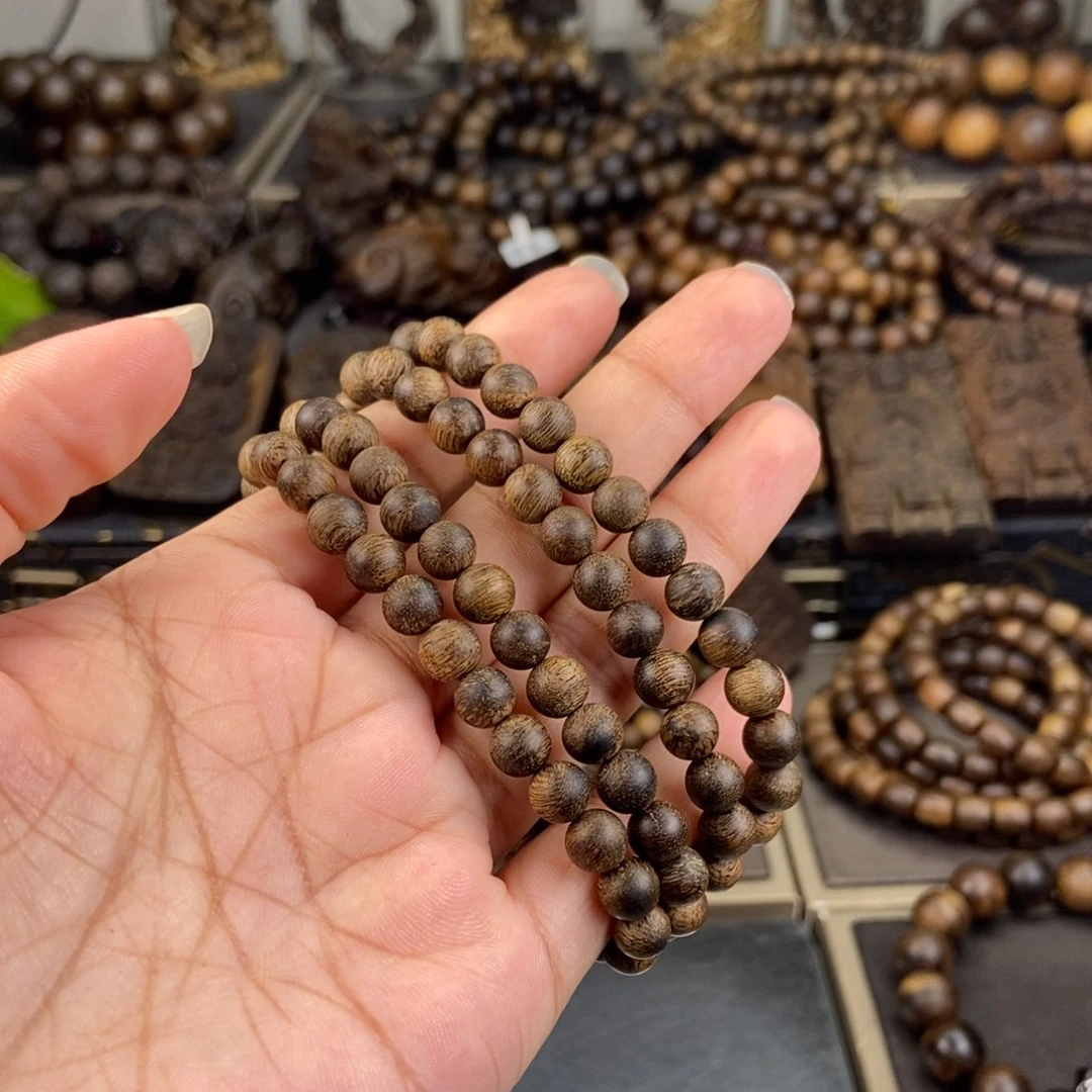 手串沉香D*越南芽庄留疤白