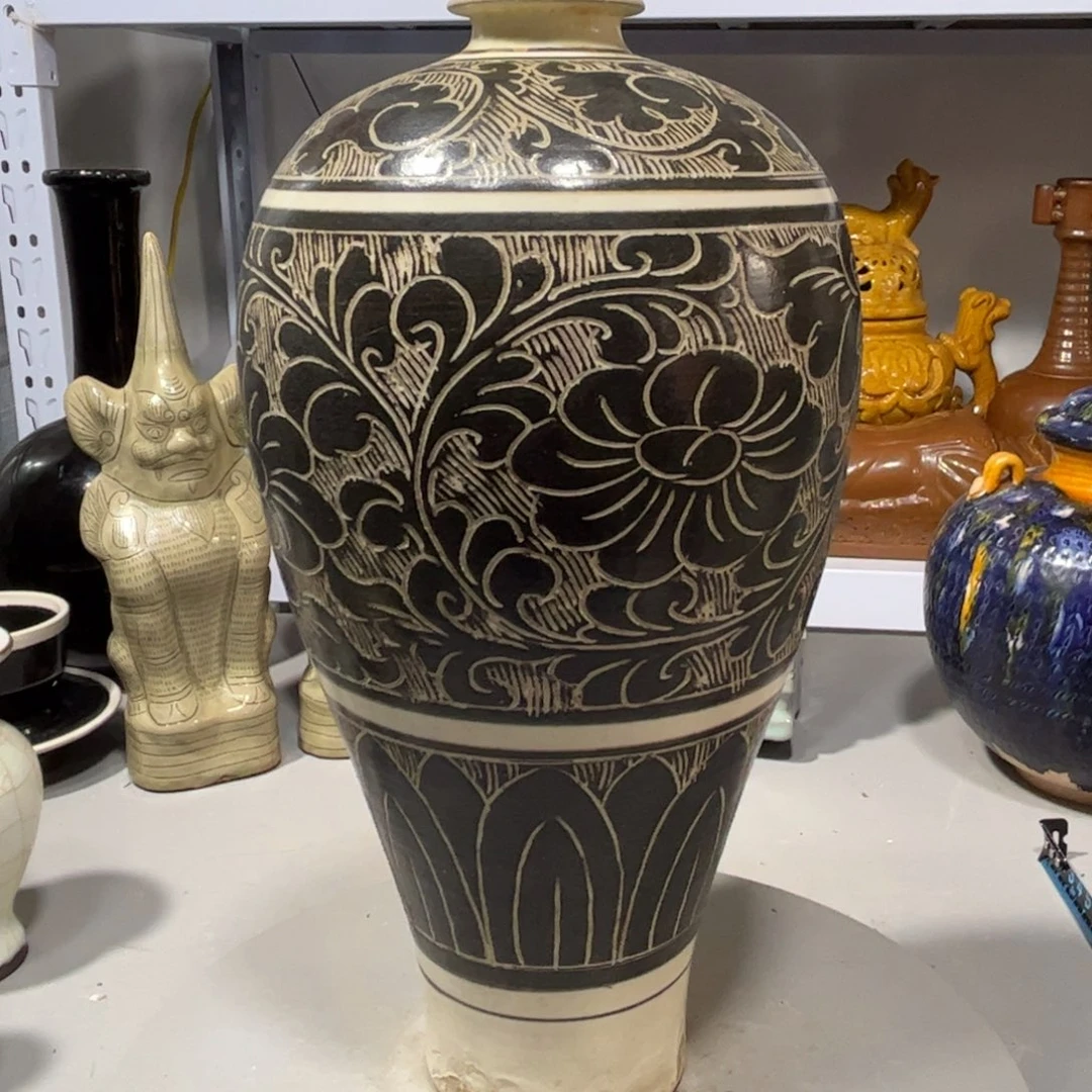 瓶磁州窑瓶子品相完美