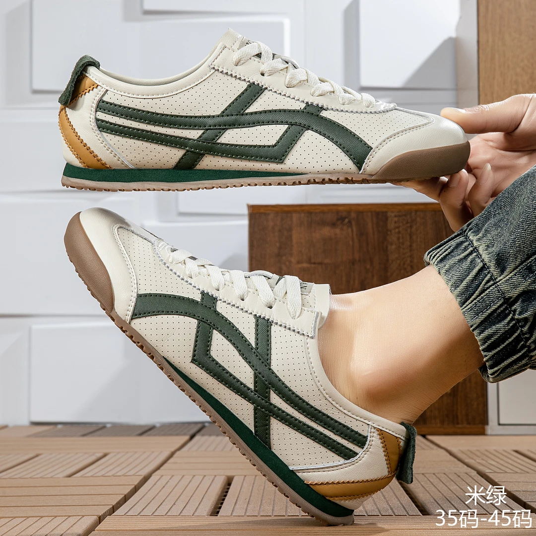 【奥莱断码】T鬼家阿甘鞋冲孔透气男女真皮情侣同款经典百搭德迅