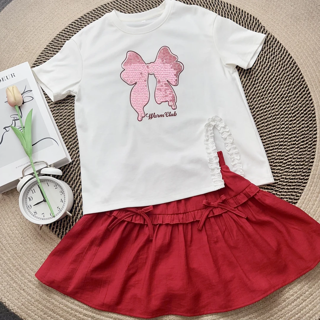 IEF/爱依服2025年女童时尚休闲印花洋气百搭夏季套装