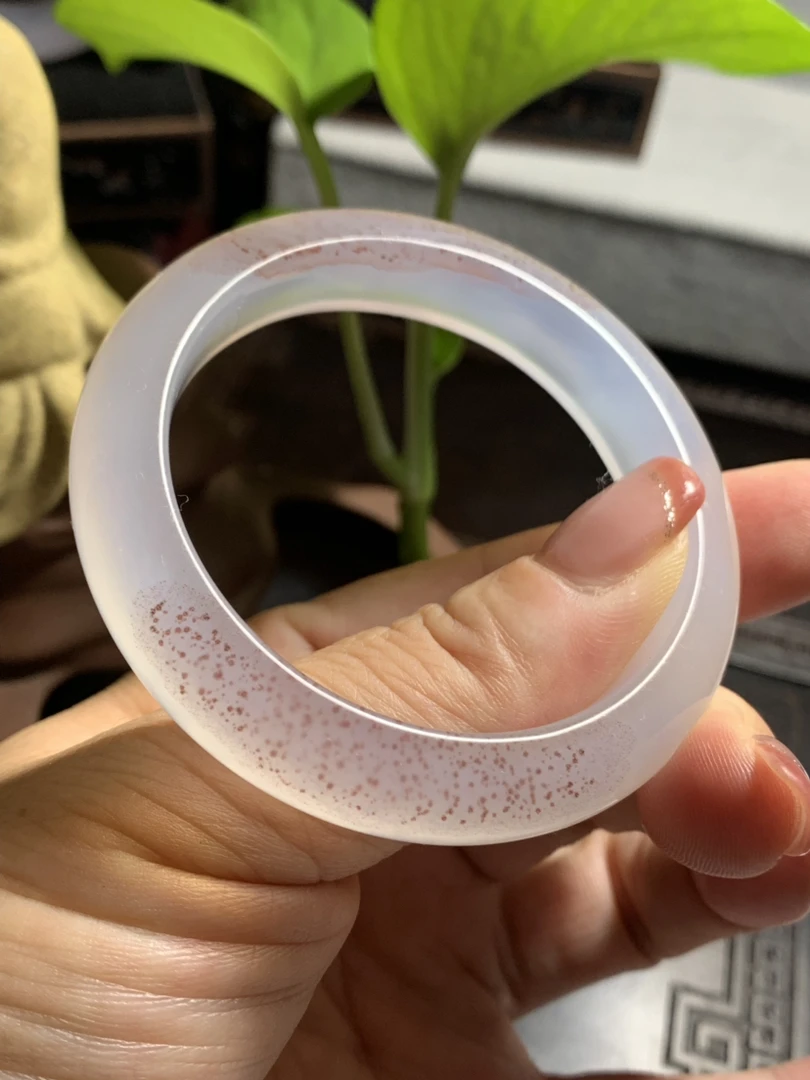 1182天然玛瑙紫罗兰飘红纱女款紫色正圈厚桩冰透意境送女友老婆