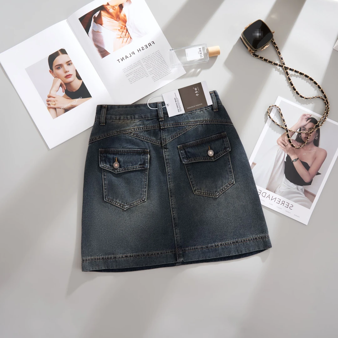 【纳米洗水+运费险】夏季薄款有内衬大码显瘦A字半身裙女