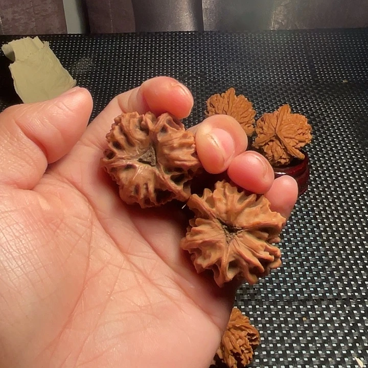 吊坠文玩核桃35mm野生龙门涧三棱