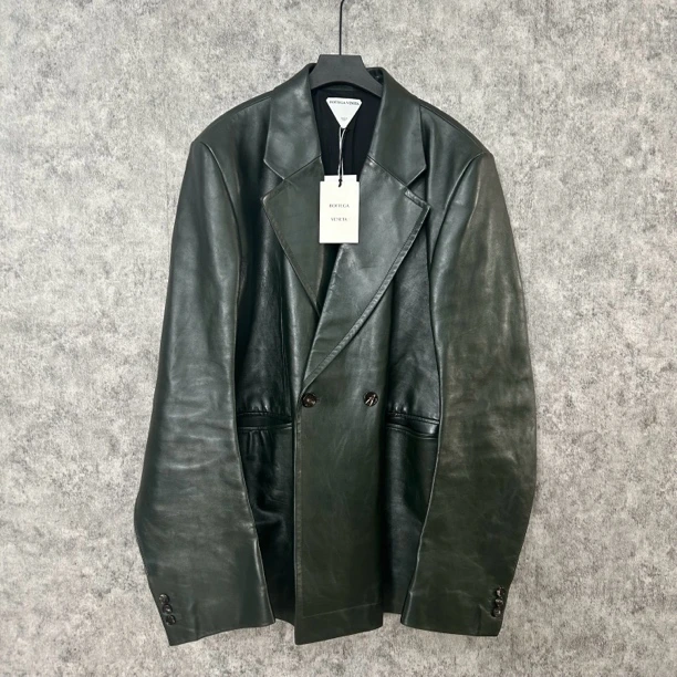未使用 BOTTEGA VENETA/葆蝶家 葆蝶家Bv复古绿皮衣