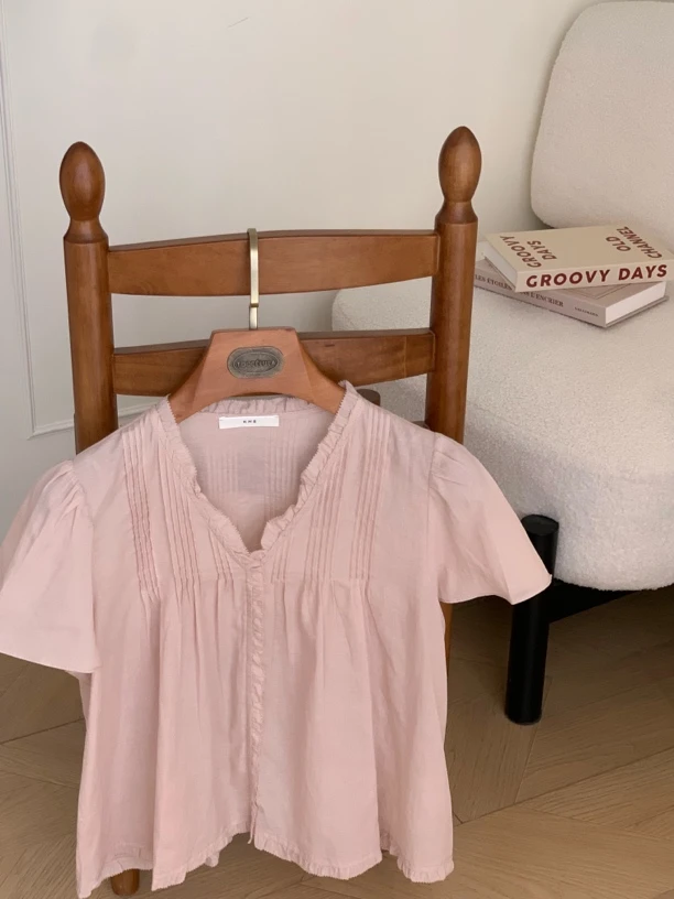 「芋米·幸卉」2025夏季新款小清新衬衫