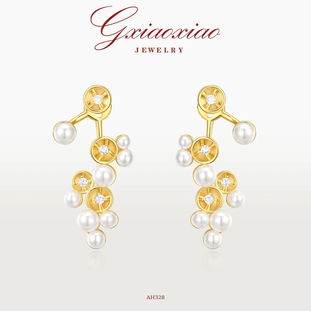 G XIAOXIAO 镀K金 【繁星系列】轻奢气质高级感耳环 AH328