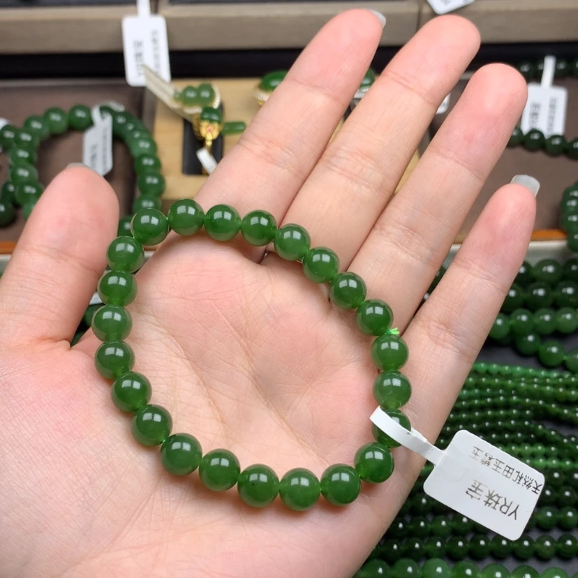 【闪购商品】未镶嵌手串和田玉（碧玉）小*阳8m