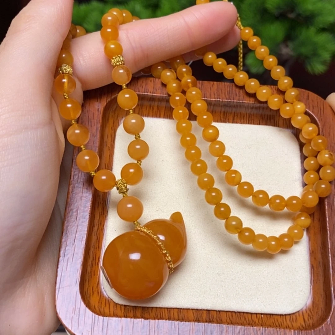 【闪购商品】蜜蜡颈饰未镶嵌项链