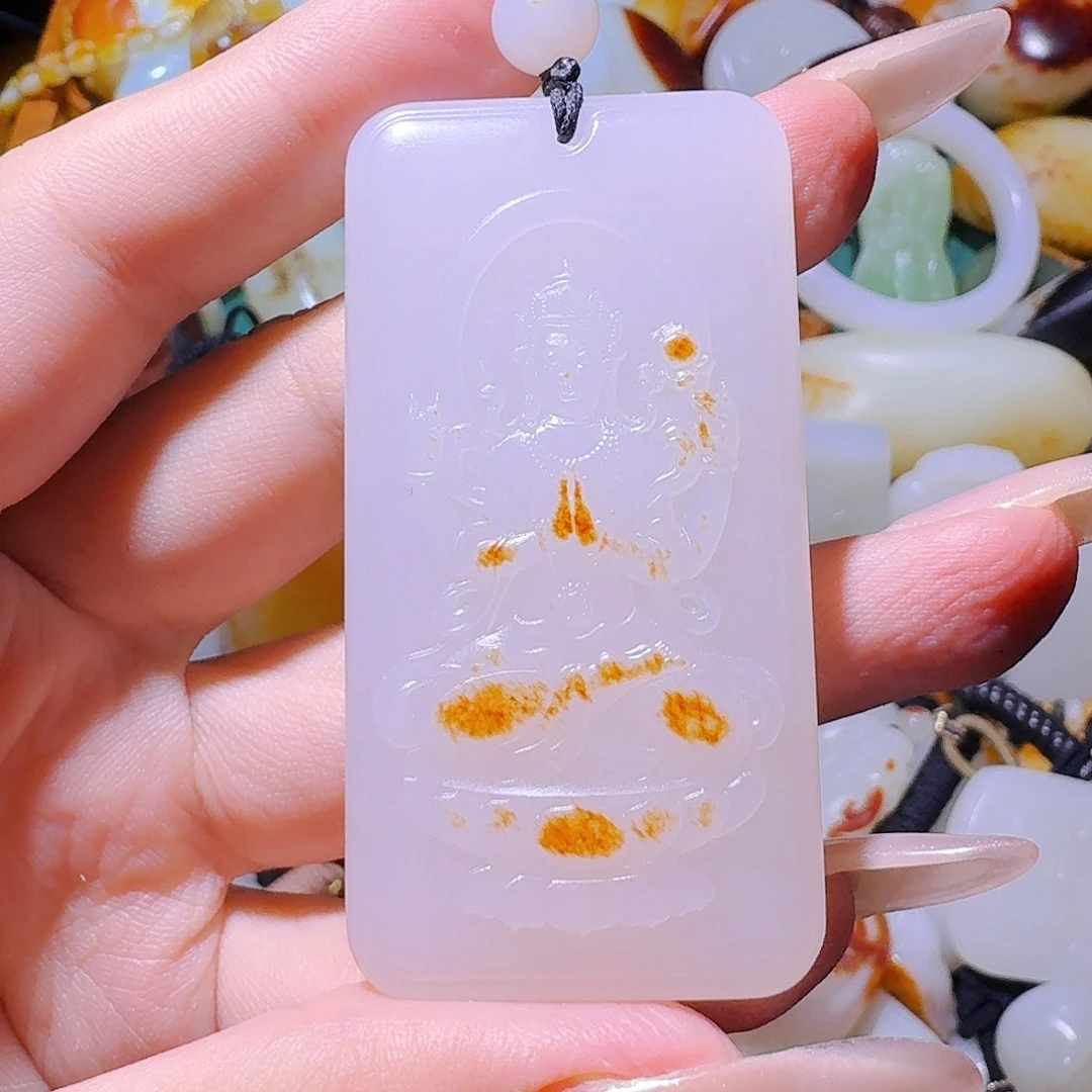 绿****和田玉未镶嵌挂件