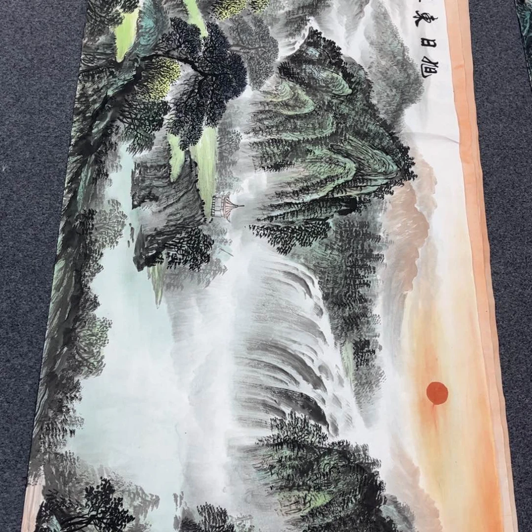 国画山水作品手绘