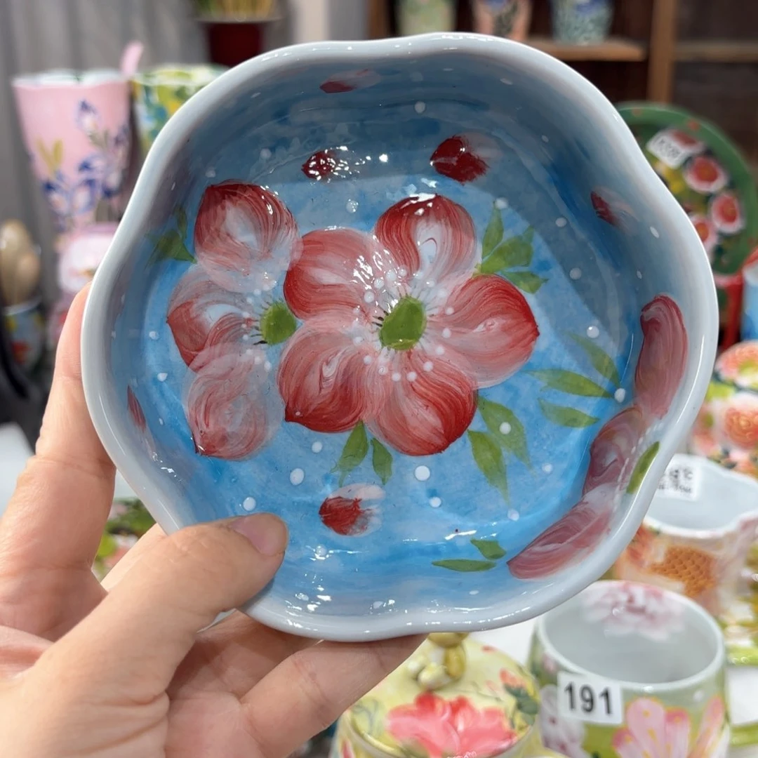 景德镇手绘高温釉下彩陶瓷茶具