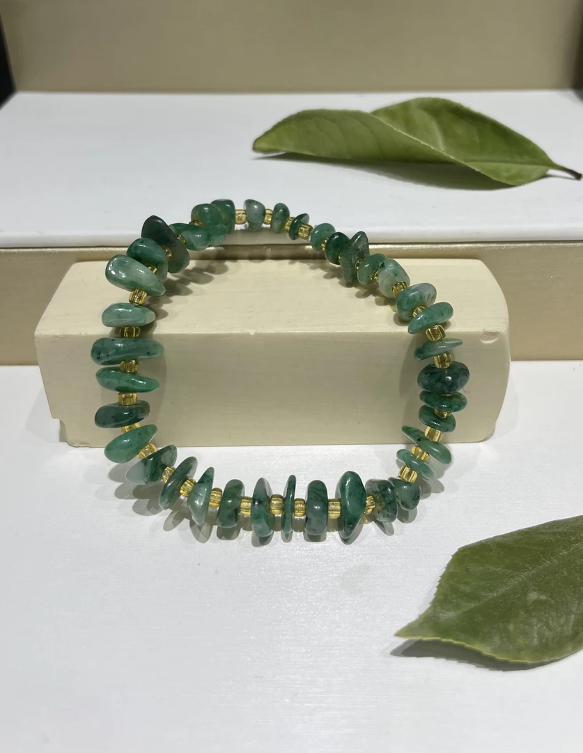 独山玉随型手链未镶嵌