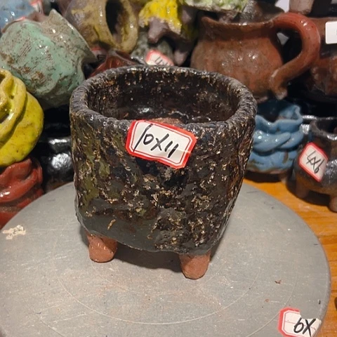粗陶花盆手工花盆制作