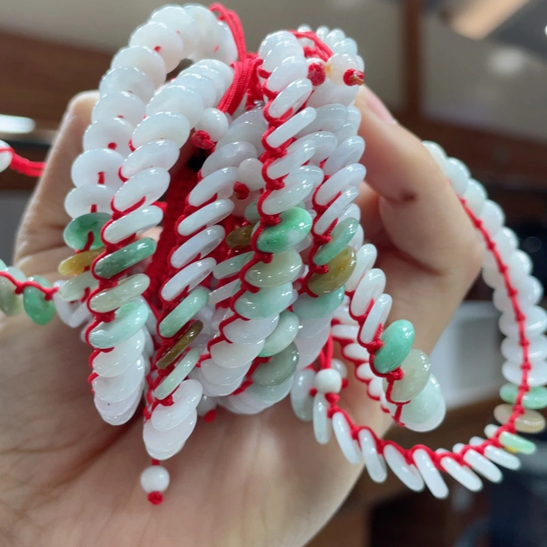 翡翠手链未镶嵌多样性发一件