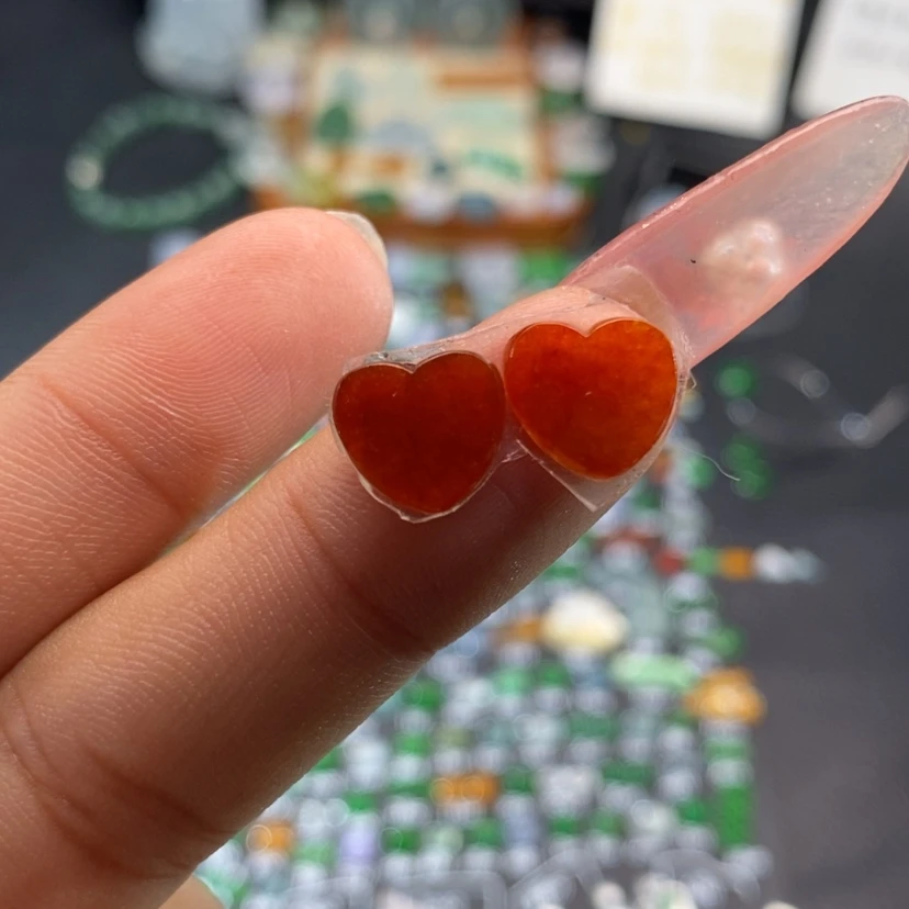 【闪购商品】翡翠挂件未镶嵌爱心