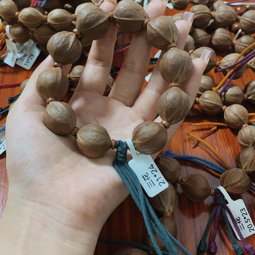 手串橄榄核金****哥原生态正宗梅林铁核