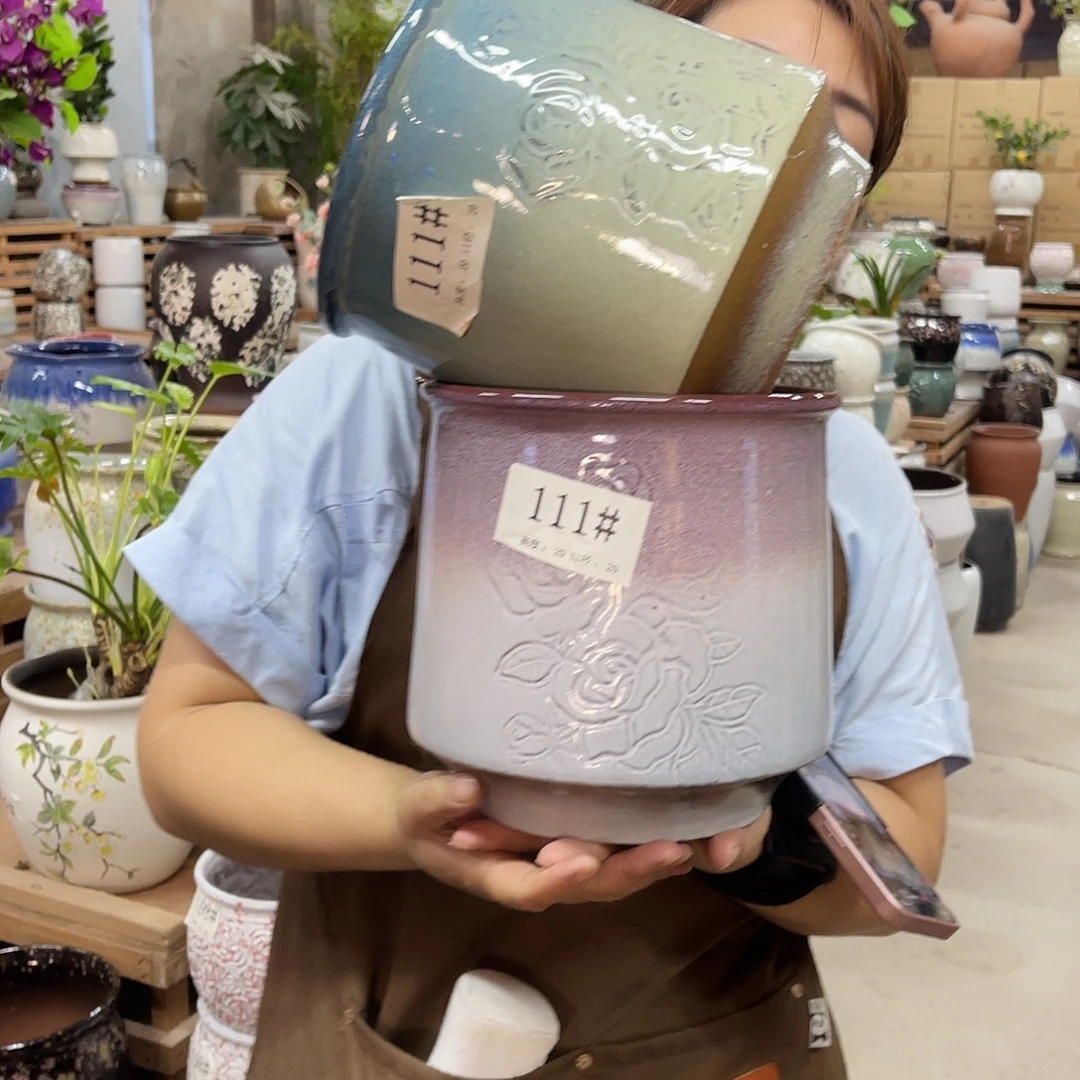 紫砂花盆21口径20厘米