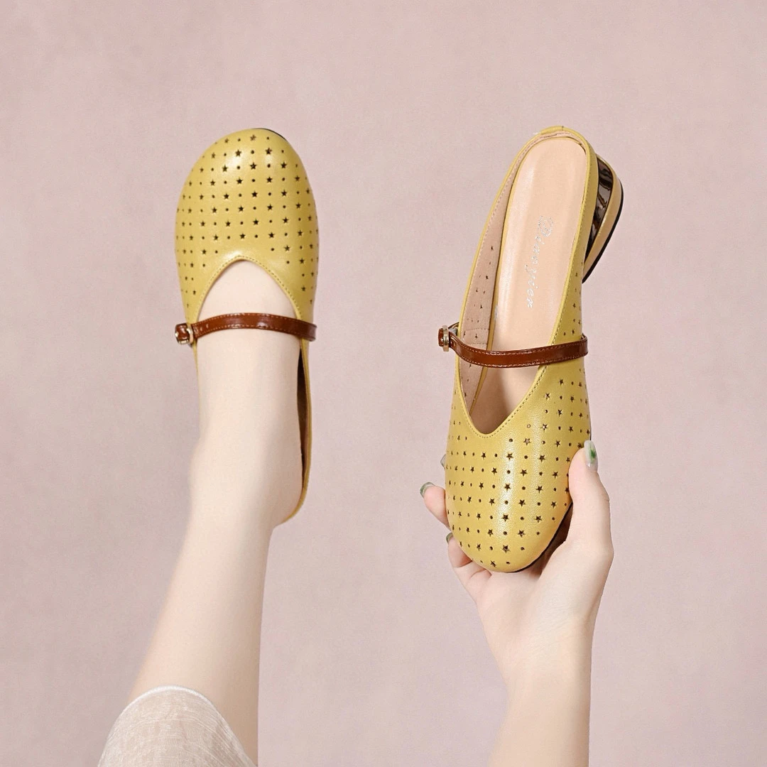 8252新款芒果头洋气镂空凉拖