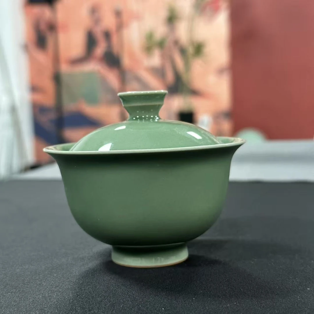SHTC-3695[学茶严选]梅子青两才盖碗杯